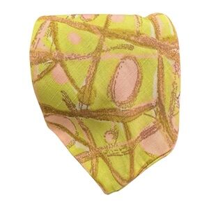 Vintage 50’s Mid Century Chartreuse Tie MCM Handmade